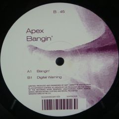 Apex - Apex - Bangin / Digital Warning - Marine Parade