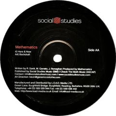 Mathematics - Mathematics - Here & Now - Social Studies