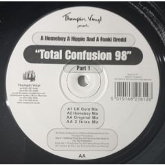 Homeboy, Hippie & Funky Dred - Homeboy, Hippie & Funky Dred - Total Confusion (Original & 1998 Remix) - Thumpin Vinyl