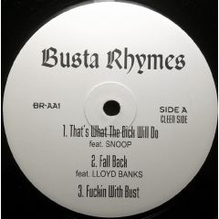Busta Rhymes - Busta Rhymes - That's What The Dick Will Do - Not On Label (Busta Rhymes)