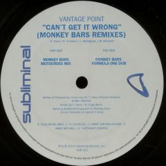Vantage Point - Vantage Point - Can't Get It Wrong (Remixes) - Subliminal