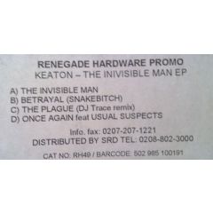 Keaton - Keaton - Invisible Man EP - Renegade Hardware