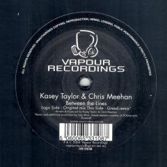 Kasey Taylor & Chris Meehan - Kasey Taylor & Chris Meehan - Between The Lines - Vapour
