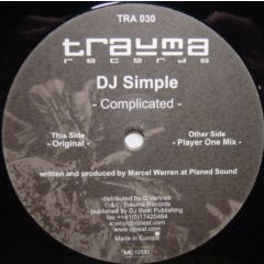 DJ Simple - DJ Simple - Complicated - Trauma Records