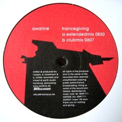 DJ Awaline - DJ Awaline - Trancegiving - Mischpuls Records