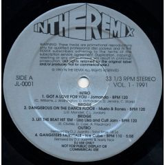 Various Artists - Various Artists - In The Remix Volume 1 - In The Remix