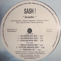 Sash! - Sash! - Ecuador - Byte Blue