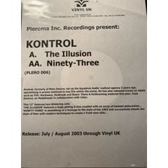 DJ Kontrol - DJ Kontrol - The Illusion / Ninety Three - Pleroma Inc
