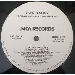 David Peaston - David Peaston - Luxury Of Love - MCA