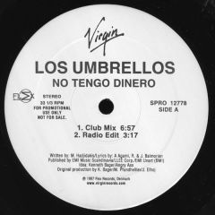 Los Umbrellos - Los Umbrellos - No Tengo Dinero - 	Virgin Records America