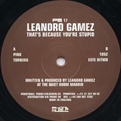 Leandro Gamez - Leandro Gamez - That's Because Your Stupid - Phont Music