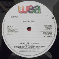 Local Boy - Local Boy - Thriller Medley With Owner Of A Lonely Heart - WEA