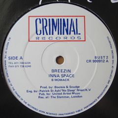 Inna Space - Inna Space - Breezin' / Breathless - Criminal Recordings