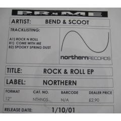 Bend & Scoot - Bend & Scoot - The Rock And Roll EP - Northern Records