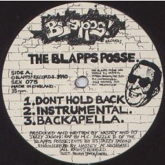 Blapps Posse - Don't Hold Back (The Feeling) - Blapps