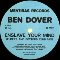 Ben Dover - Ben Dover - Enslave Your Mind - Mentiras Records