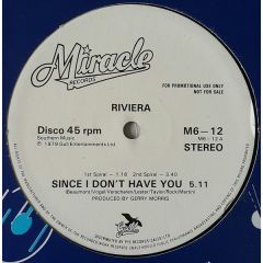 Two Man Sound / Riviera - Two Man Sound / Riviera - Que Tal America (Remix) / Since I Don't Have You - Miracle Records