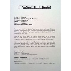 Noah D - Noah D - Water Song Feat. Focus - Resolute