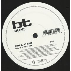 BT - BT - Shame / Never Gonna Come Back Down - Nettwerk