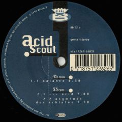 Acid Scout - Acid Scout - Balance - Disko B