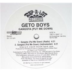 Geto Boys - Geto Boys - Gangsta (Put Me Down) - Rap A Lot