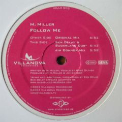 M Miller - M Miller - Follow Me - Villanova