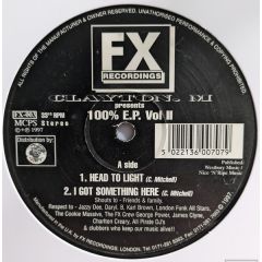 Clayton M - Clayton M - The 100% EP Volume 2 - Fx Records