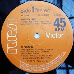 Al Wilson - Al Wilson - Earthquake - RCA