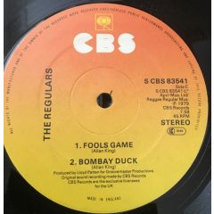 The Regulars - The Regulars - Fools Game / Bombay Duck / Funky Shack - CBS