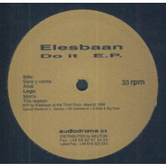 Elesbaan - Elesbaan - Do It E.P. - Audiodrome