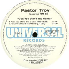Pastor Troy - Pastor Troy - Can You Stand The Game - Universal