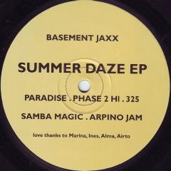 Basement Jaxx - Basement Jaxx - Summer Daze EP - Atlantic Jaxx