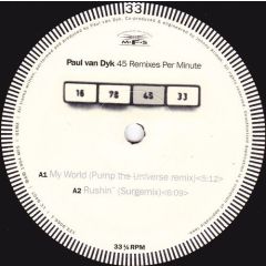 Paul Van Dyk - Paul Van Dyk - 45 Remixes Per Minute - MFS