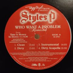 Styles P - Styles P - Who Want A Problem - Ruff Ryders