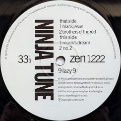 9 Lazy 9 - 9 Lazy 9 - Black Jesus - Ninja Tune