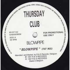 Thursday Club - Thursday Club - Blowpipe - R & S Records