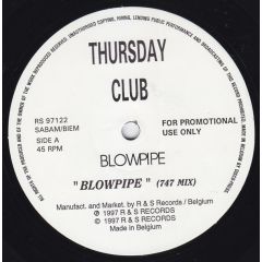 Thursday Club - Thursday Club - Blowpipe - R & S Records