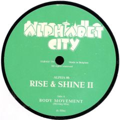 Rise & Shine - Rise & Shine - Body Movement - Alphabet City