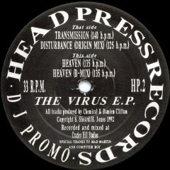 Chemical - Chemical - The Virus E.P. - Head Press Records