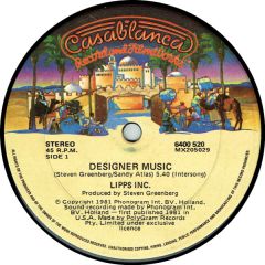 Lipps Inc - Lipps Inc - Designer Music - Casablanca