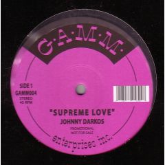 Johnny Darkos - Johnny Darkos - Supreme Love - Gamm