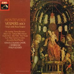 Monteverdi* - Elly Ameling / Norma Burrowes / Robe - Monteverdi* - Elly Ameling / Norma Burrowes / Robe - Vespers (1610) - (Vespro Della Beata Vergine) - His Master's Voice