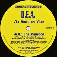 DEA - DEA - Summer Vibe - Zodiac Records