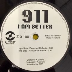 911 - 911 - I Am Better - Z-Minor Records
