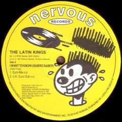 The Latin Kings - The Latin Kings - I Want To Know (Quiero Saber) - Nervous Records