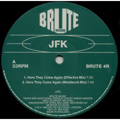JFK - JFK - Here They Come Again - Brute Records