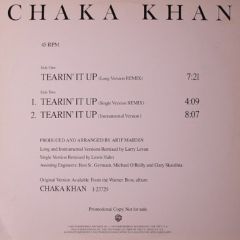Chaka Khan - Chaka Khan - Tearin' It Up - Warner Bros. Records