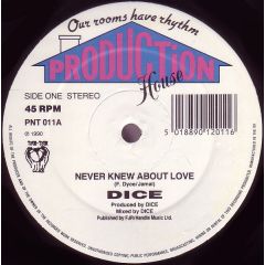 Dice - Dice - Never Knew About Love - Production House