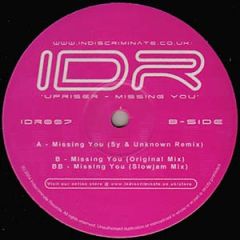 Upriser - Upriser - Missing You - Indiscriminate 7