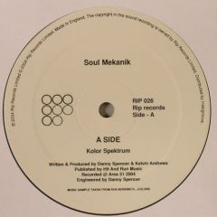 Soul Mekanik  - Soul Mekanik  - Kolor Spektrum - Rip Records